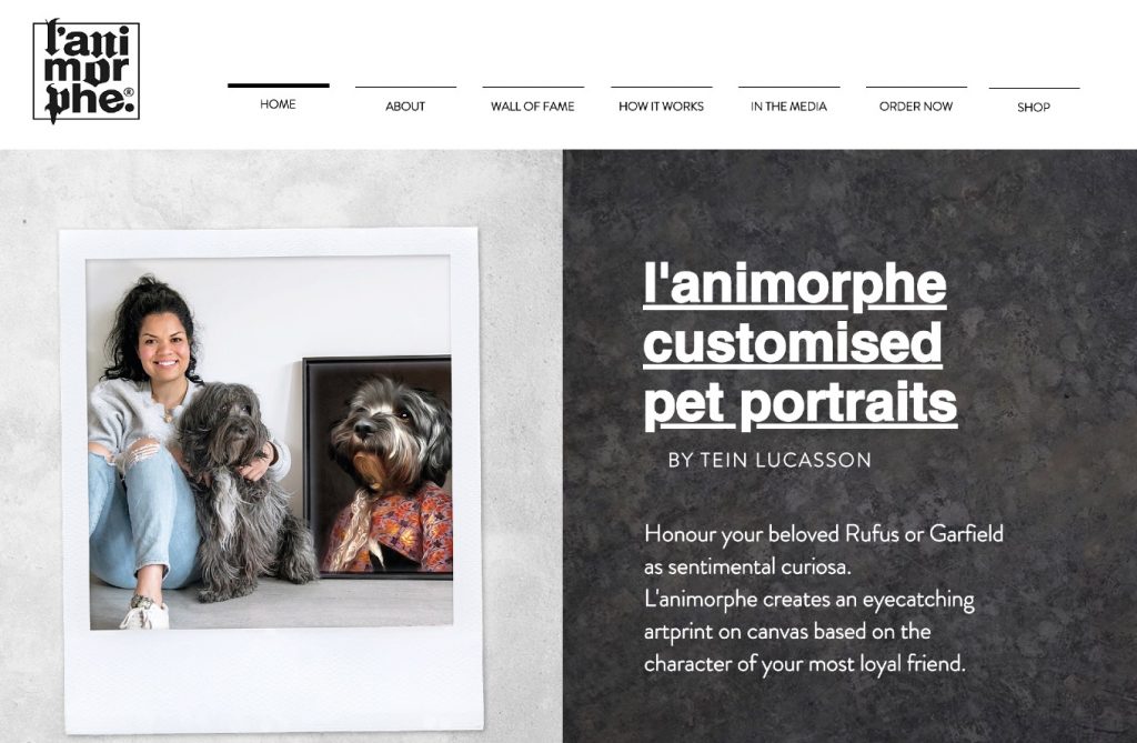 ペットの肖像画を作ってくれる「lanimorphe」